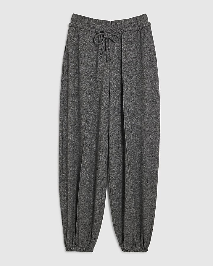 Grey Cosy Balloon Leg Joggers