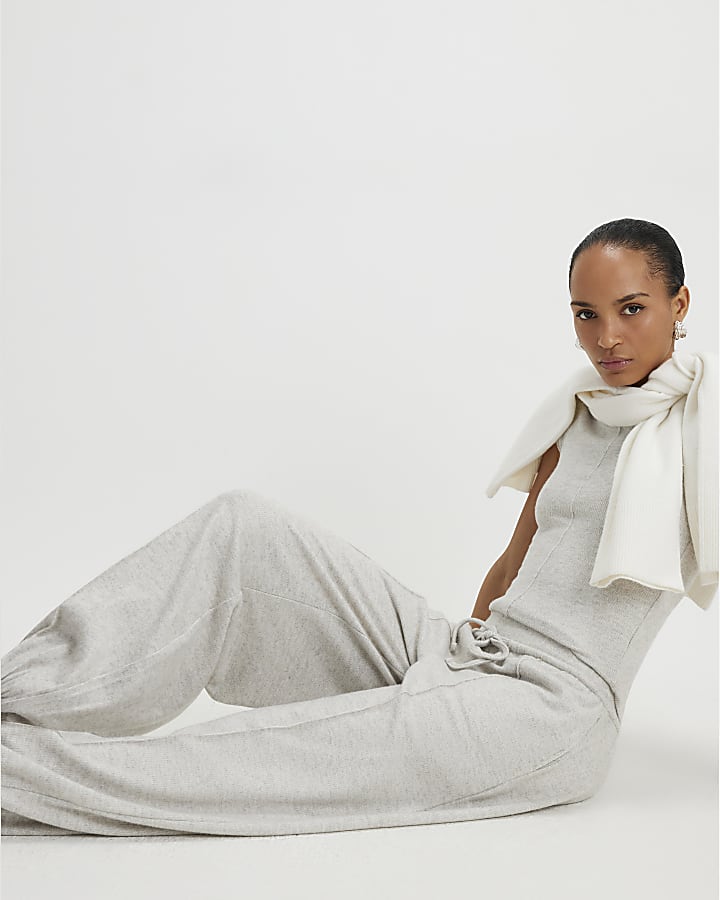 Beige Cosy Balloon Leg Joggers