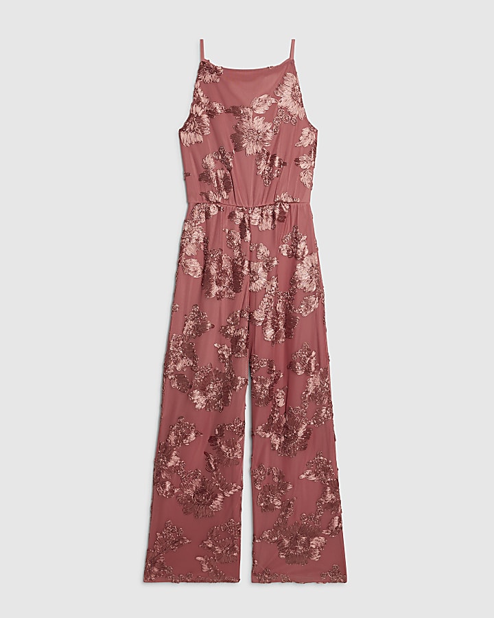 Pink Cornelli Halter Jumpsuit