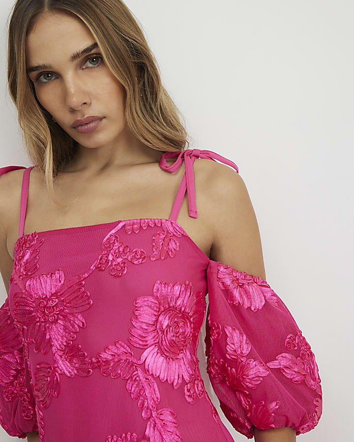 Pink Cornelli Maxi Dress