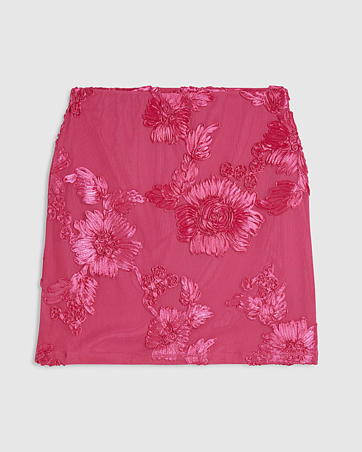 Pink Cornelli Mini Skirt