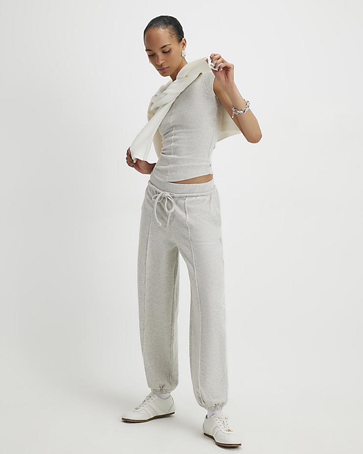 Beige Cosy Cap Sleeve T-Shirt