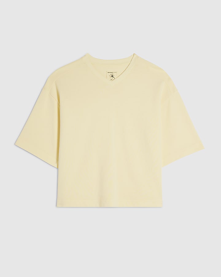 Yellow Short Sleeve Loopback T-shirt