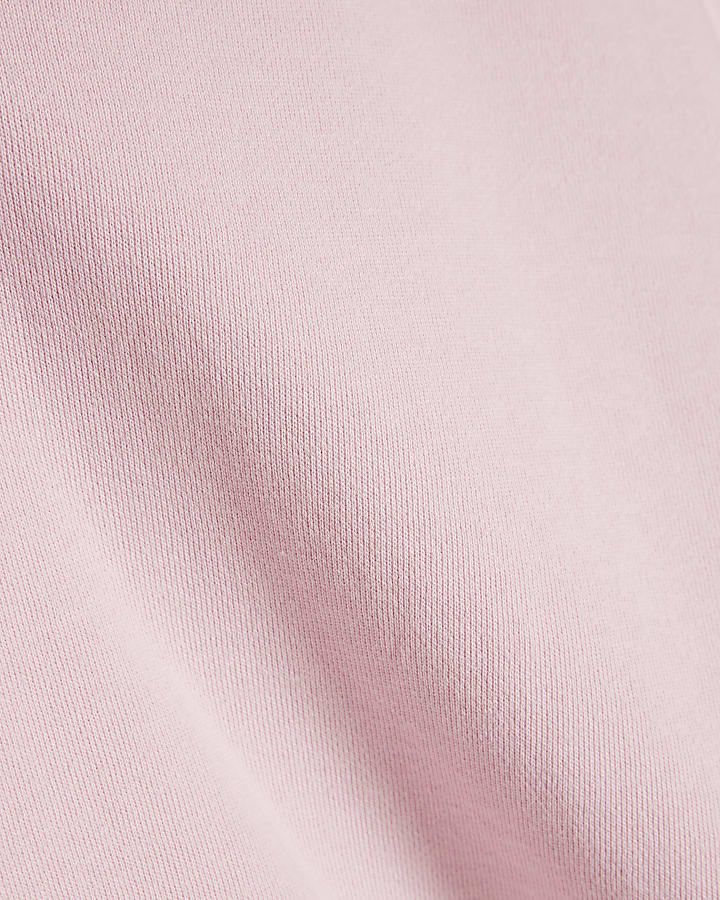 Pink Short Sleeve Loopback T-shirt