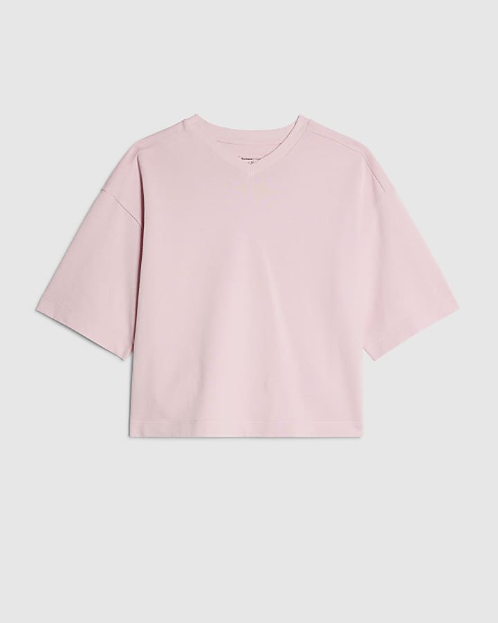 Pink Short Sleeve Loopback T-shirt
