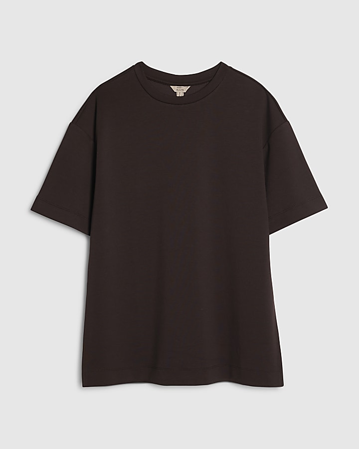 Brown Premium Short Sleeve Oversized T-shirt