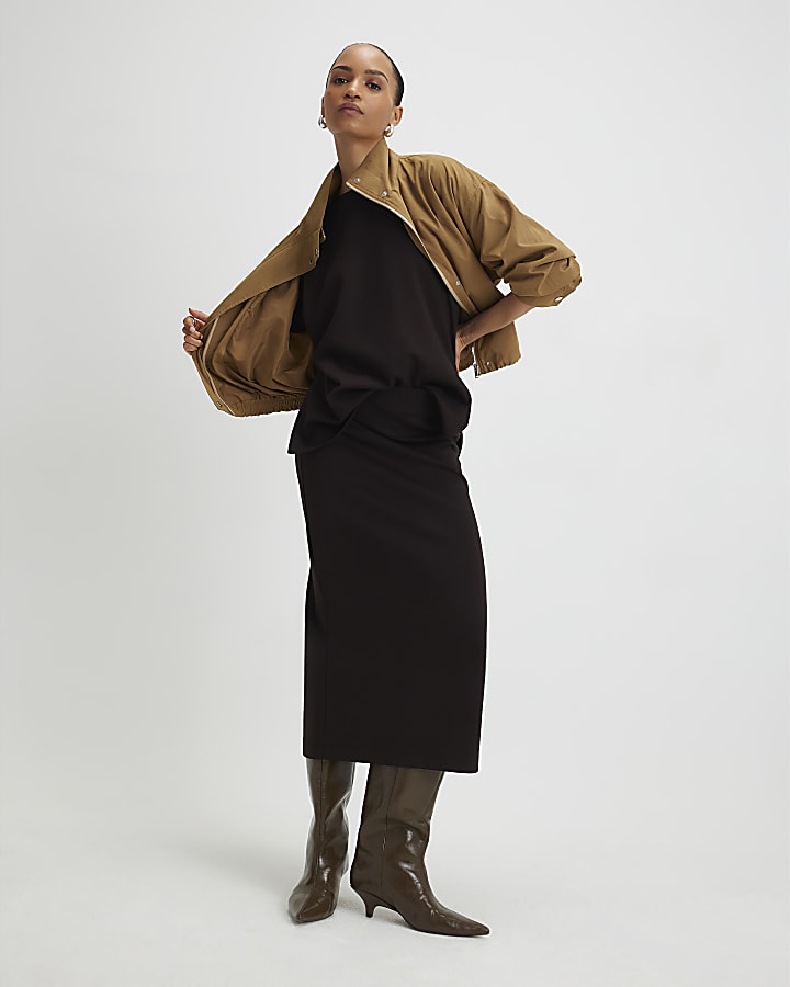 Brown Premium Short Sleeve Oversized T-shirt