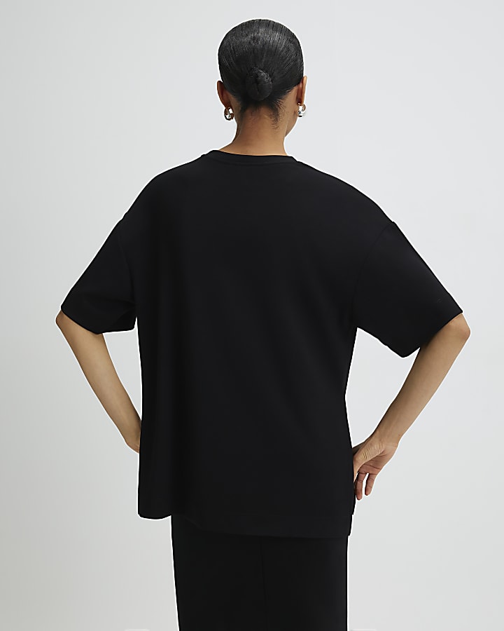 Black Clean Oversized T-shirt