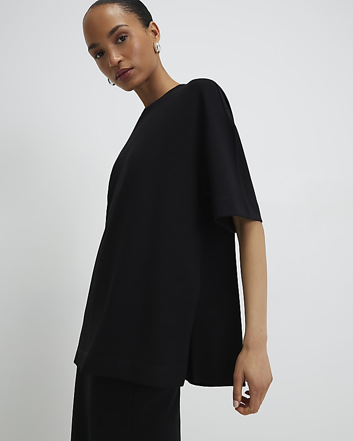 Black Clean Oversized T-shirt