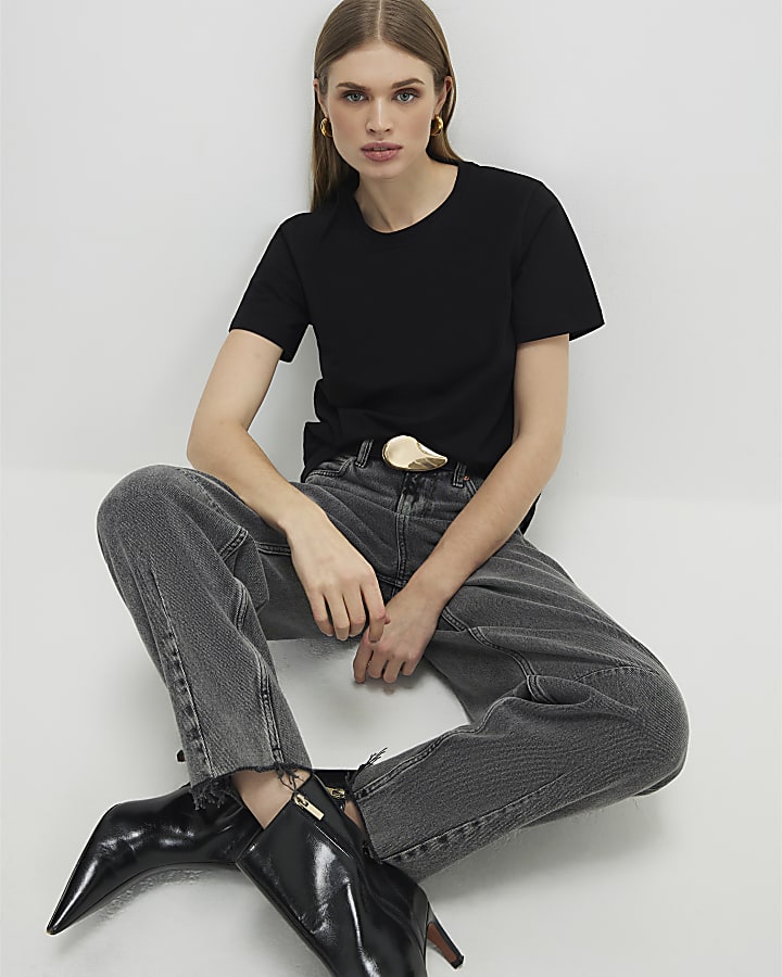 Black Short Sleeve Slim Fit T-shirt