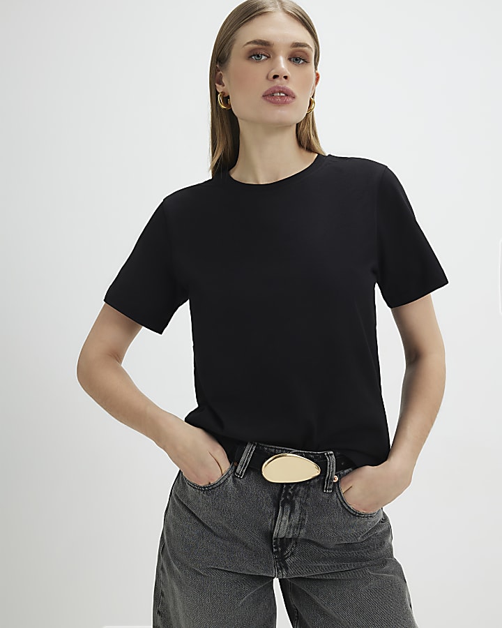 Black Short Sleeve Slim Fit T-shirt