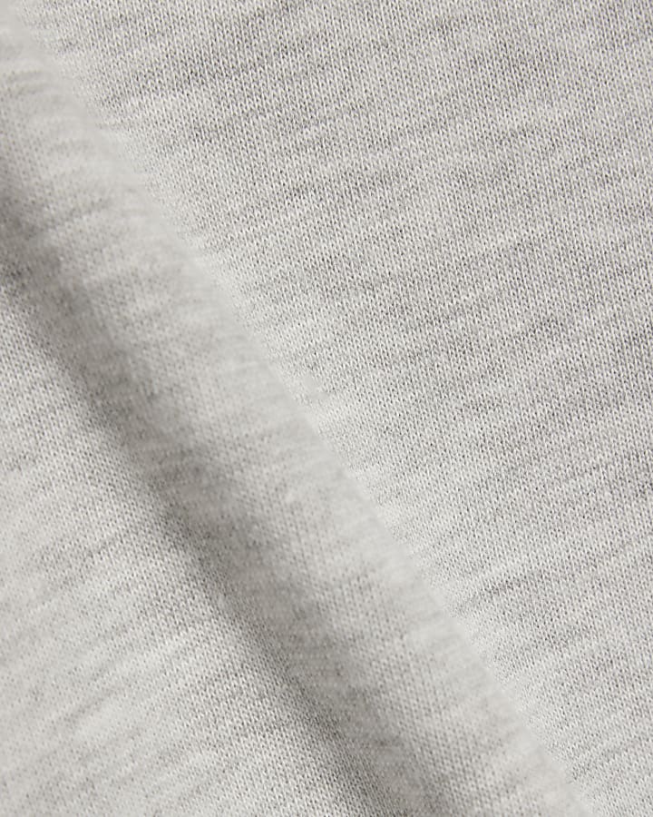 Grey Short Sleeve Slim Fit T-shirt