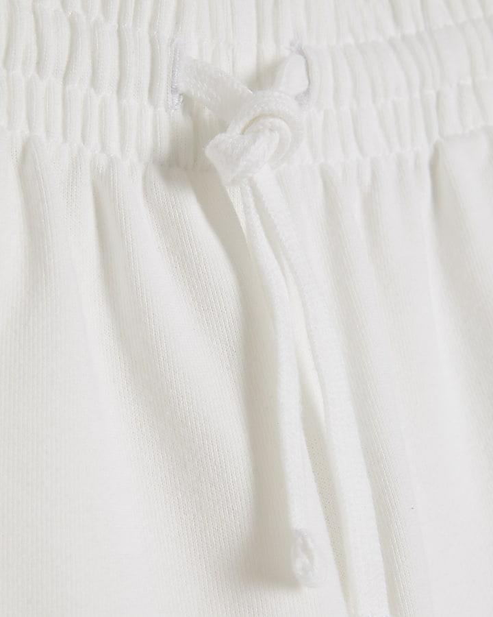 White Elasticated Shorts