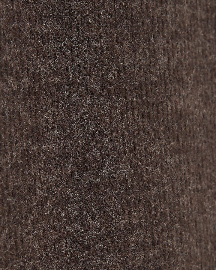 Brown Cosy Midi Skirt