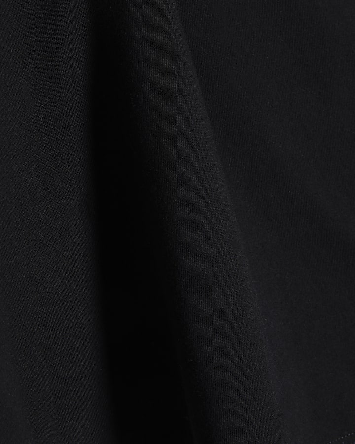 Black T-Shirt and Shorts Set