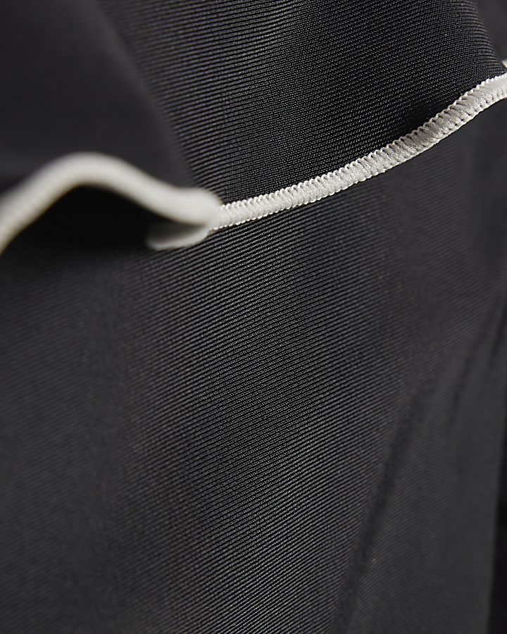 Black Mono Ruffle Tie Side Bikini Bottoms