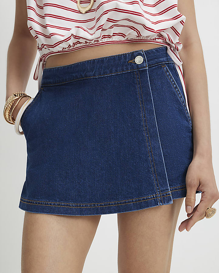Blue Denim Skort