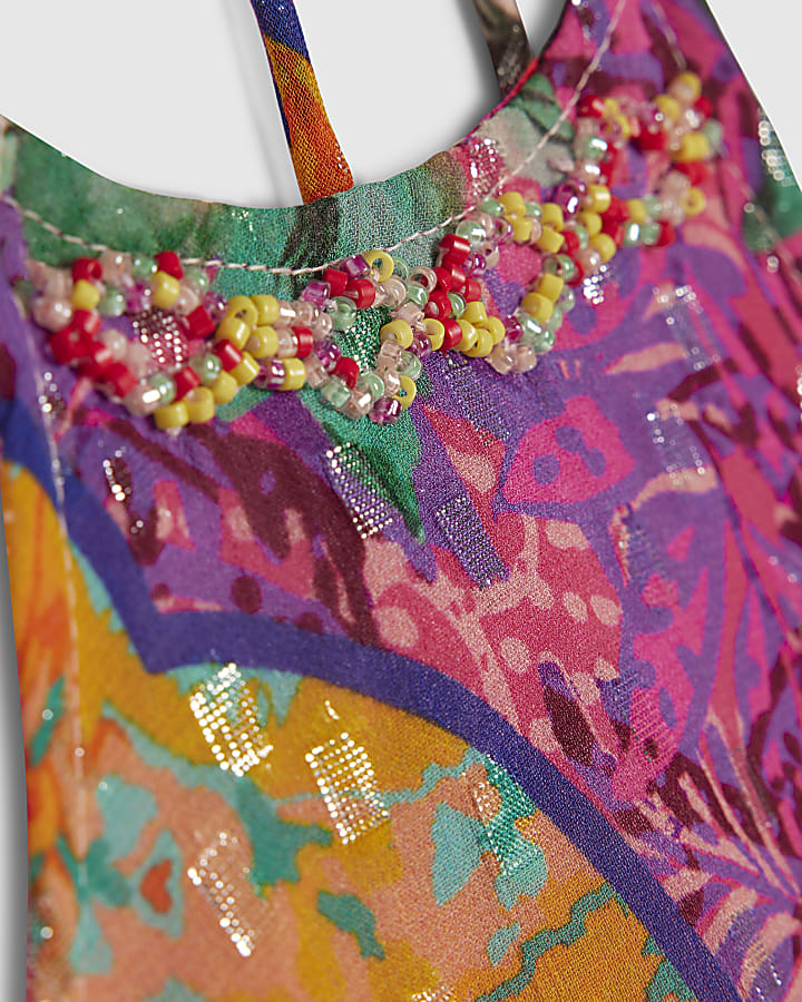 Pink Halter Shirred Waist Mini Dress