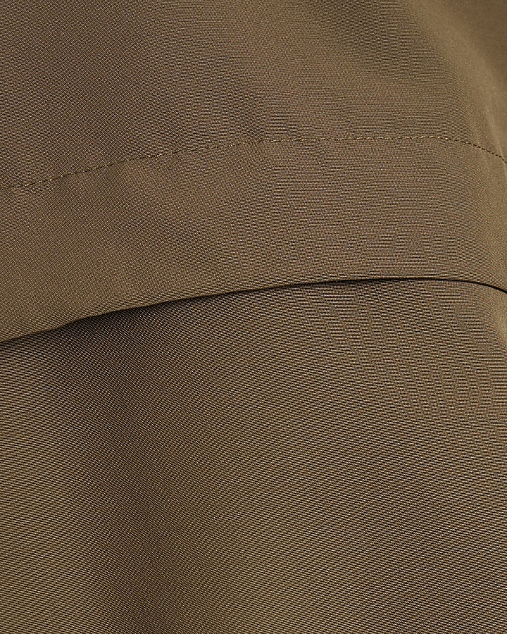 Khaki Lightweight Zip Through Jacket