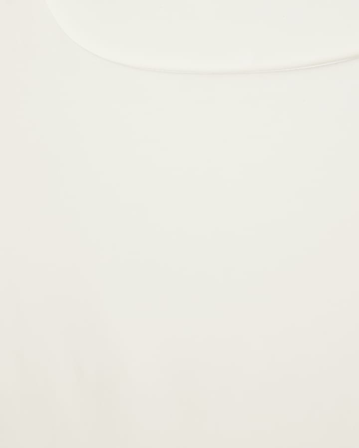 White Scoop Neck Bodysuit