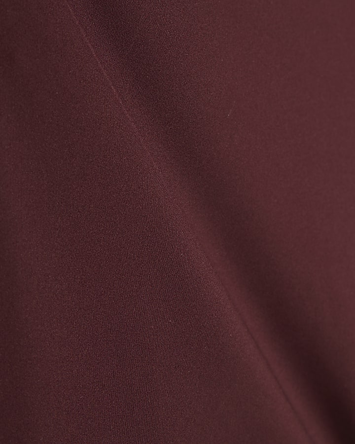 Red Halter Neck Bodysuit