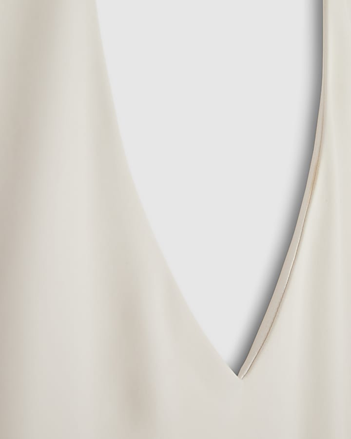 Cream Halter Neck Bodysuit