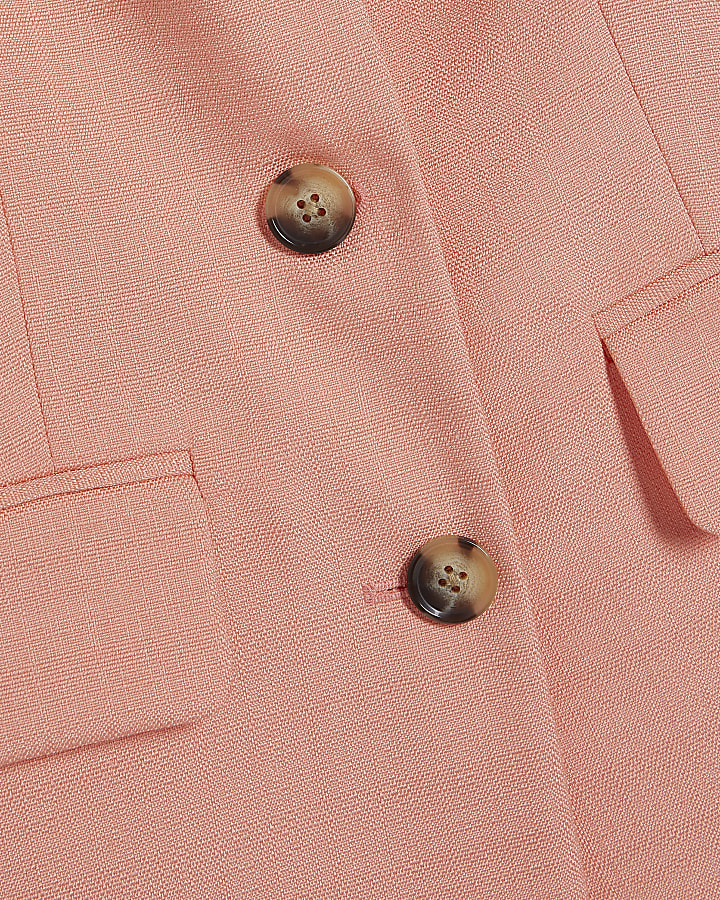 Pink Tailored V Neck Waistcoat