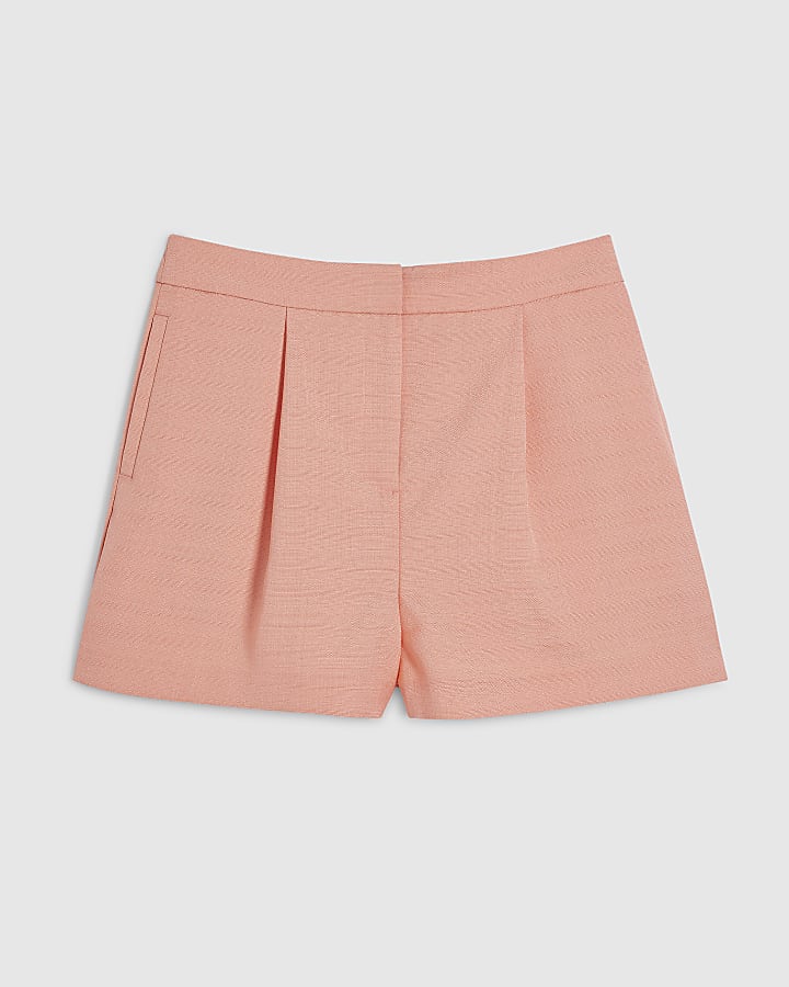 Pink Tailored Shorts