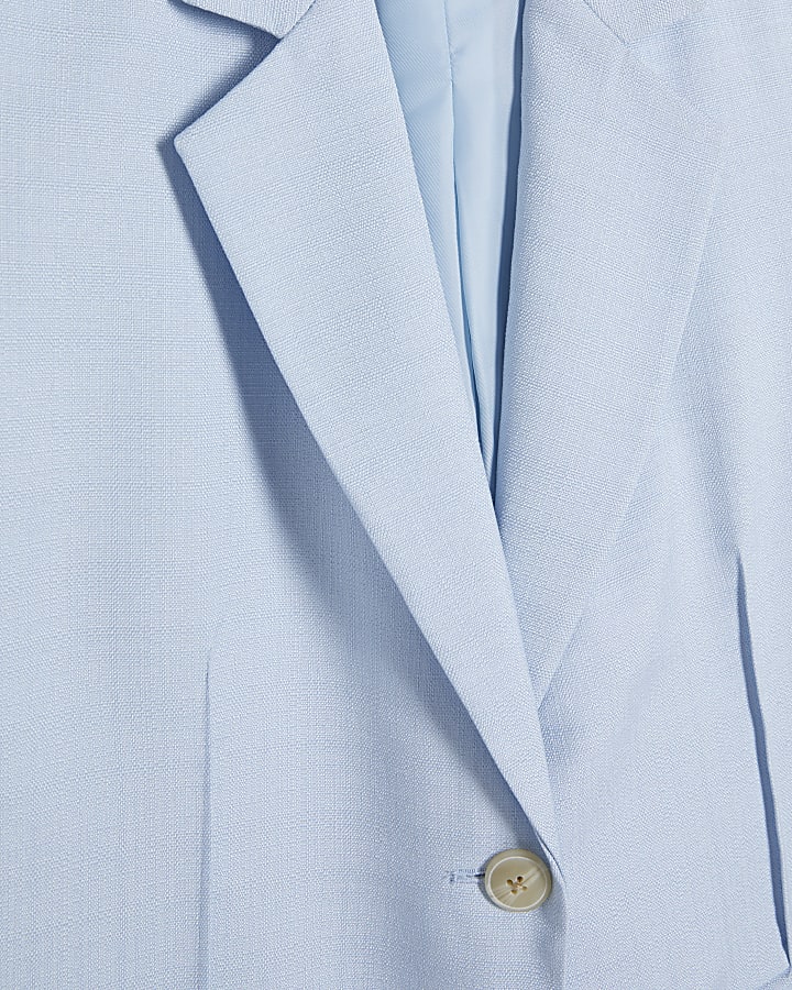 Blue Short Sleeve Blazer