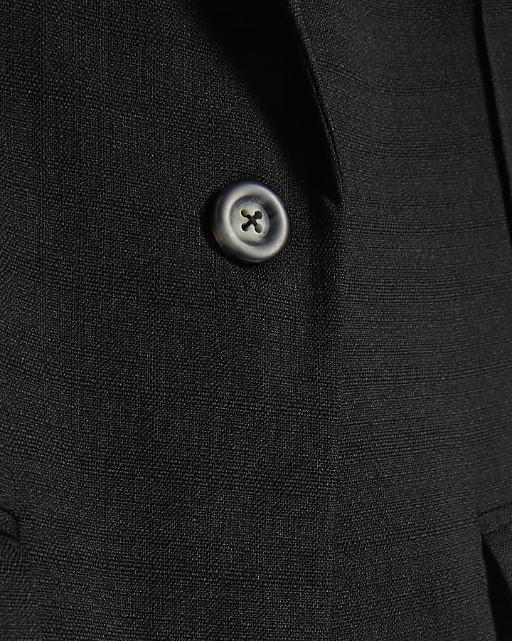 Black Short Sleeve Blazer