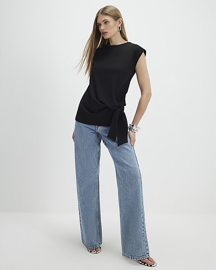 Black Tie Side Top