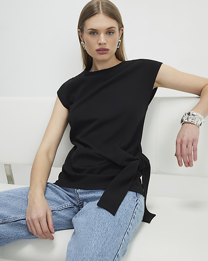 Black Tie Side Top