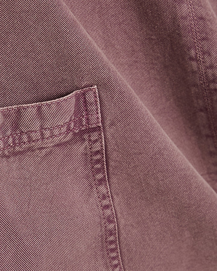Pink Denim Look Dress