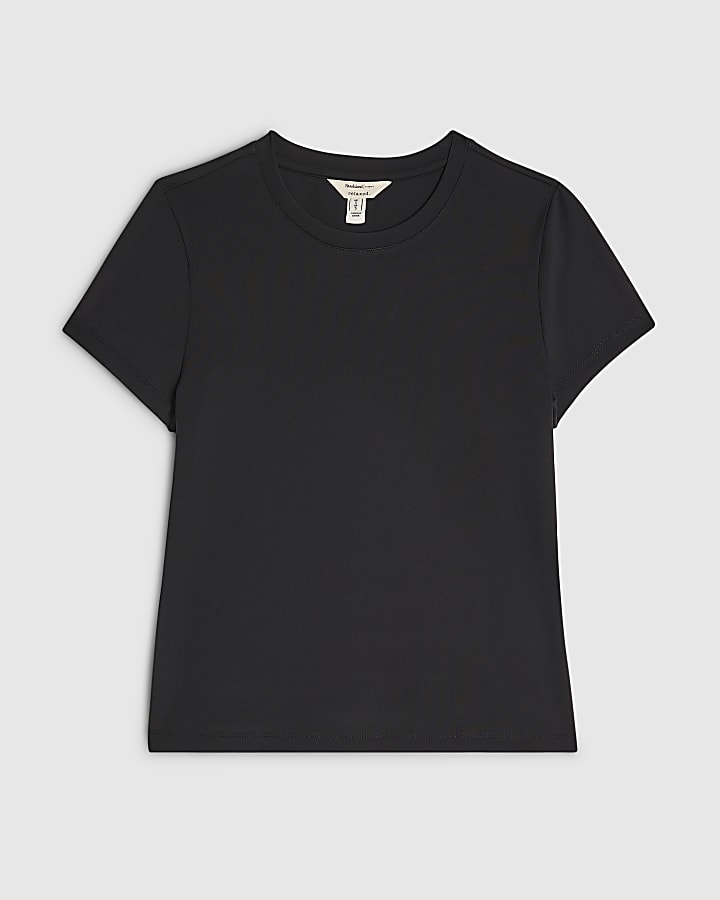 Black Short Sleeve Fitted T-shirt