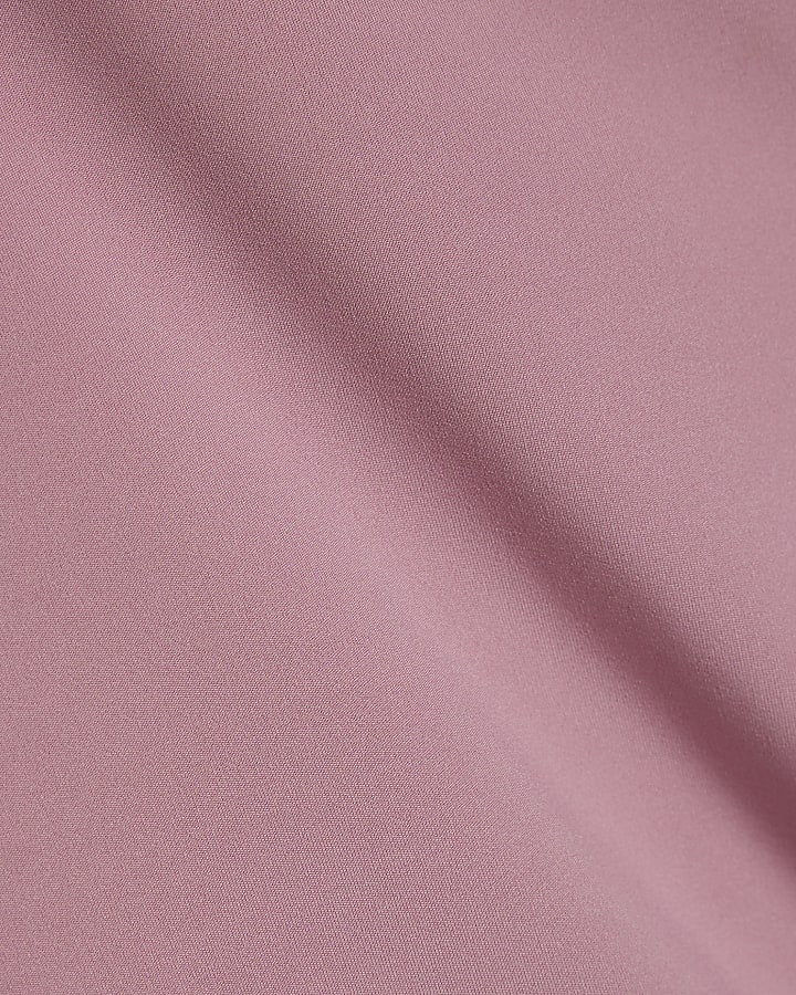 Pink Short Sleeve Fitted T-shirt