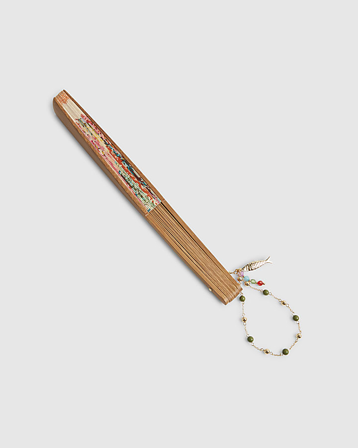 Pink Floral Hand Fan