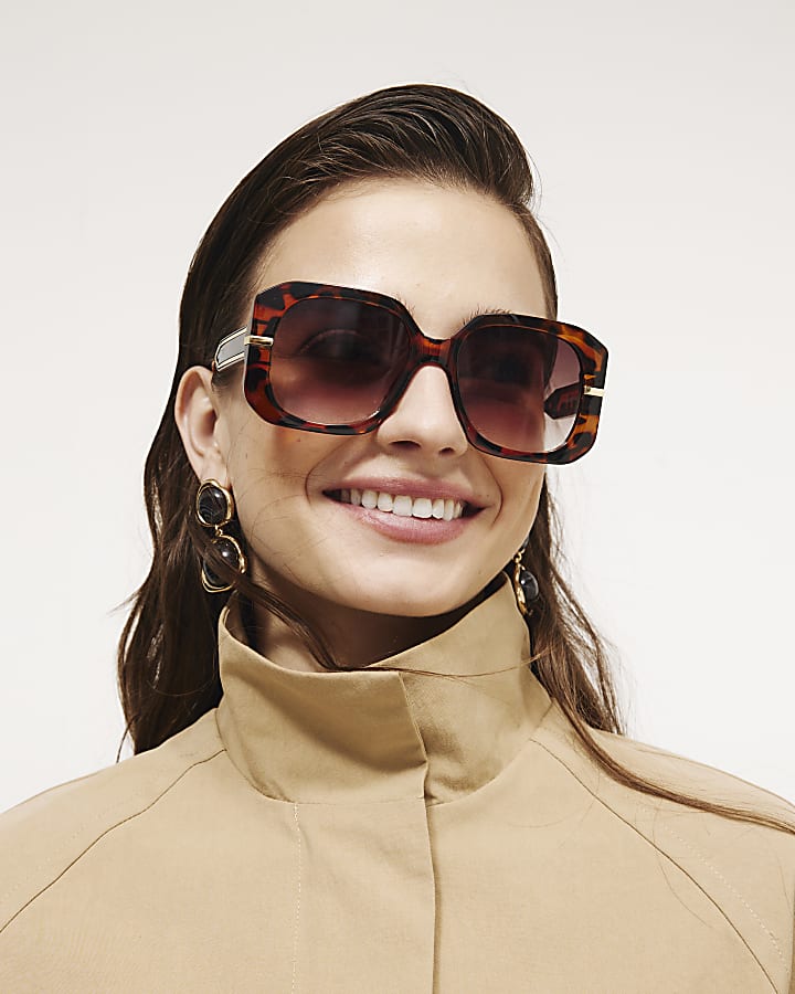 Beige Funnel Neck Chopped Trench Jacket