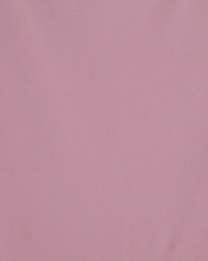 Pink Sleeveless Square Neck Bodysuit