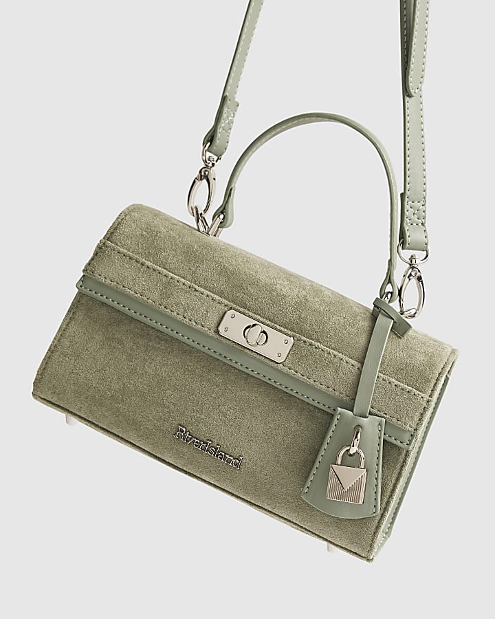 Green Lock Front Tote Bag