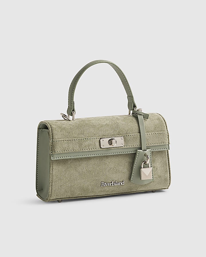 Green Lock Front Tote Bag