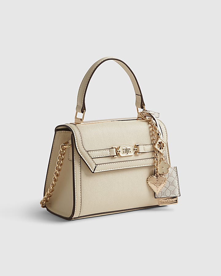 Cream Mini Cross Body Tote Bag