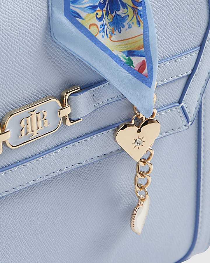 Blue Scarf Charm Tote Bag