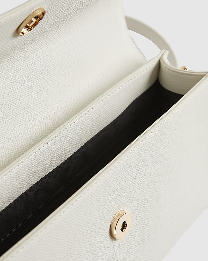 White Scarf Charm Tote Bag