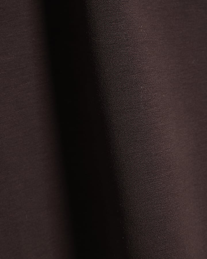 Brown Premium Sleeveless Square Neck Tank Top