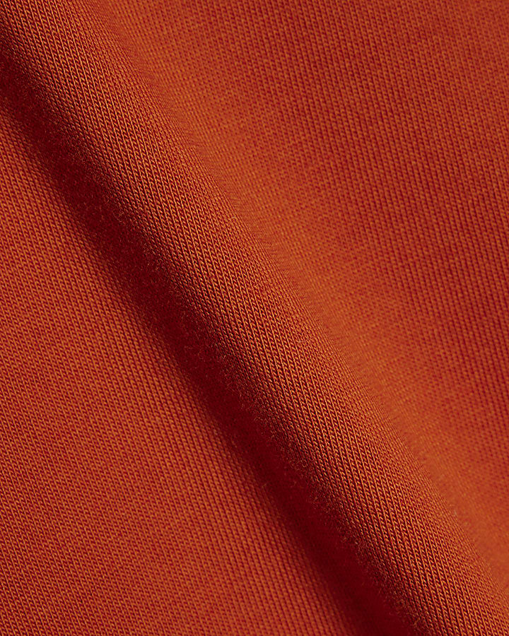 Orange Split Hem Boyfriend Fit T-Shirt