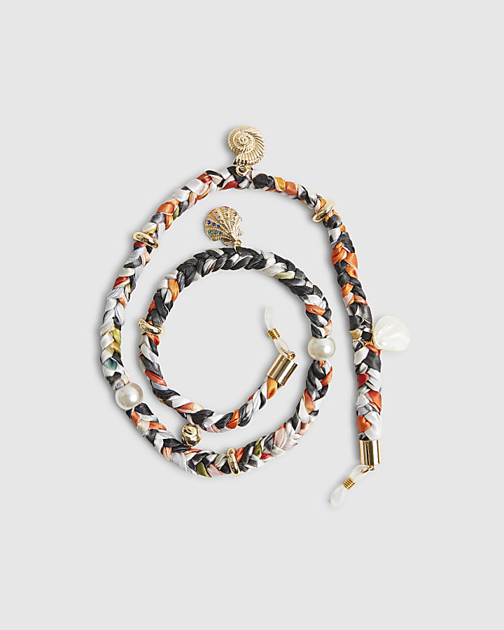 Orange Multi Charm Sunglasses Chain