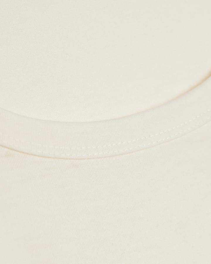 White Burnout Tank Top