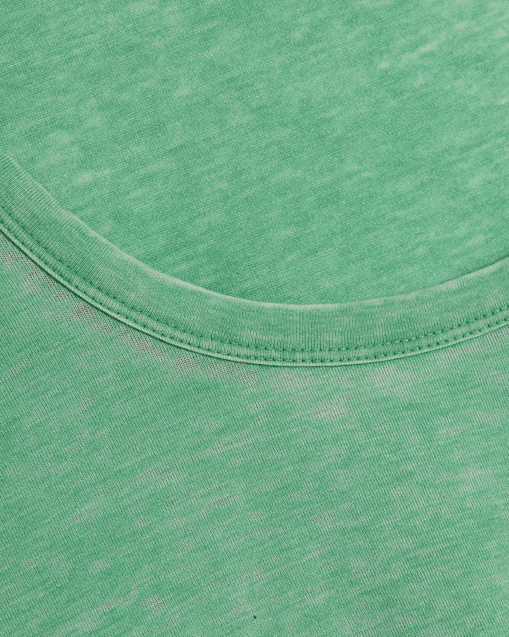 Green Burnout Tank Top