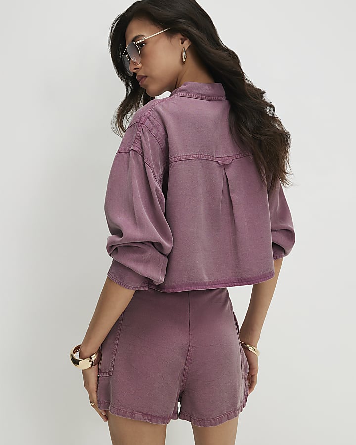 Pink Utility Wrap Skort