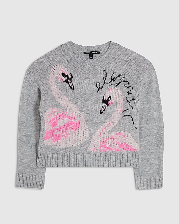 Grey Swan Crew Neck Jumper